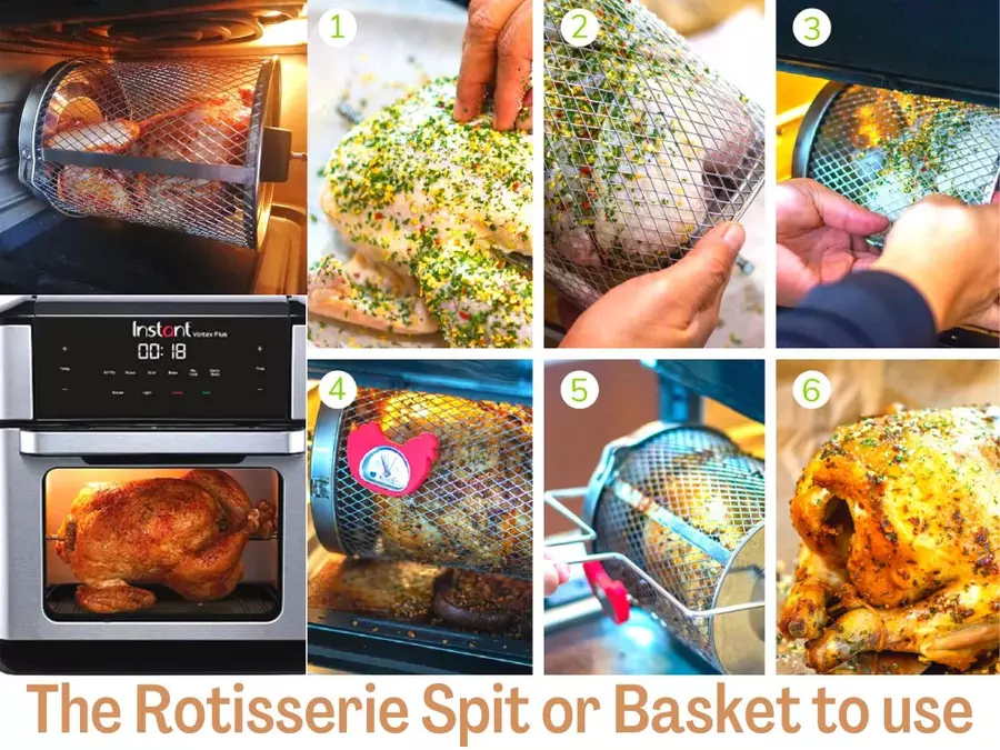 The Rotisserie Spit or Basket to use