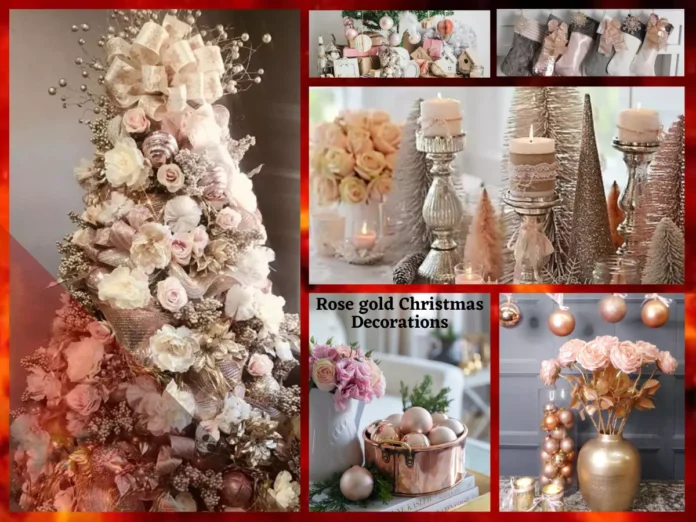 Rose Gold Christmas Decorations