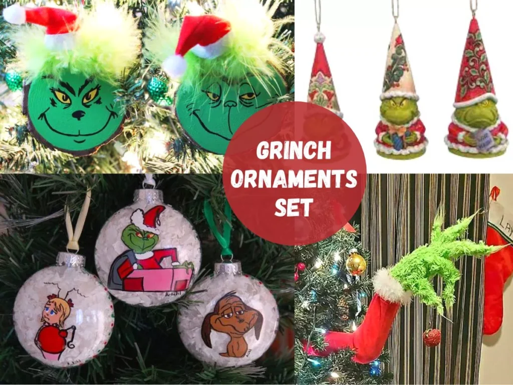 Grinch Ornaments Set