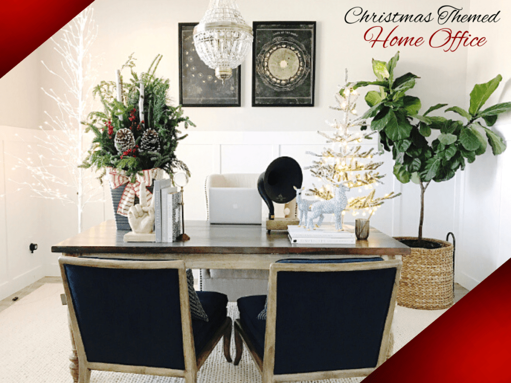 Christmas Themed Home Office