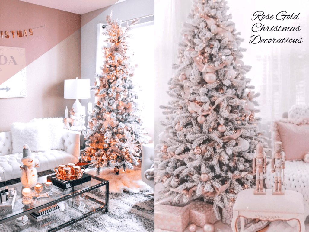 Rose Gold Christmas Decorations