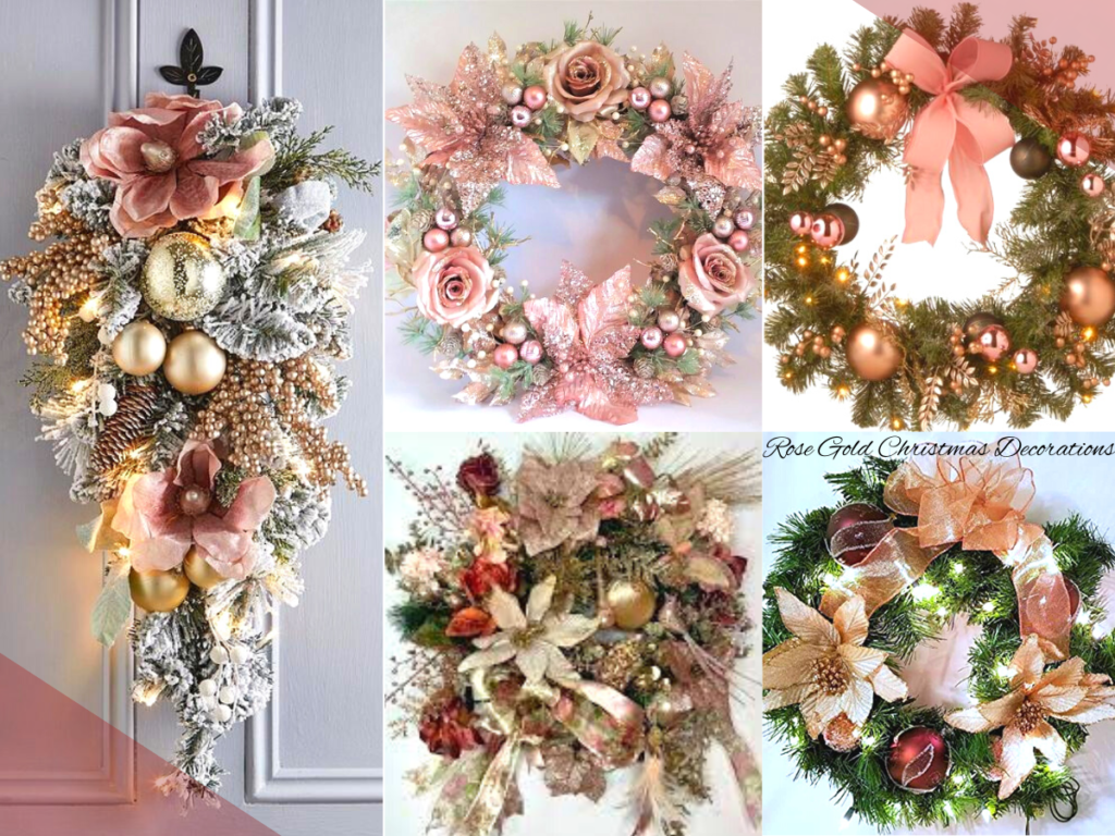 Rose Gold Christmas Decorations