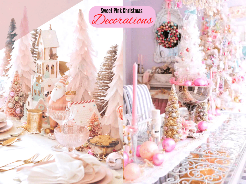 Sweet Pink Christmas Decorations