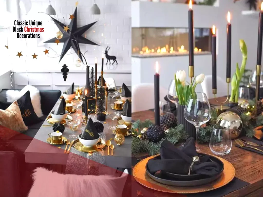 Classic Unique Black Christmas Decorations