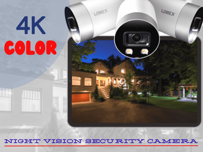 4K Color Night Vision Security Camera