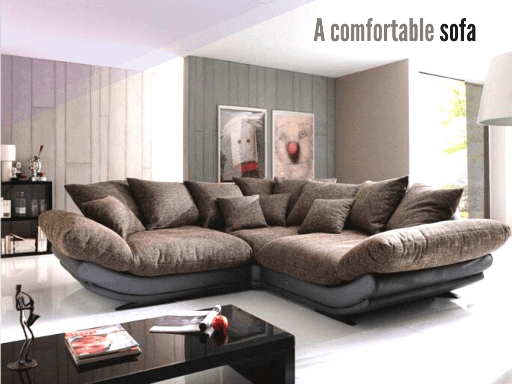 A comfortable sofa
