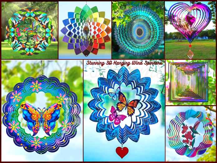 Stunning 3D Hanging Wind Spinners